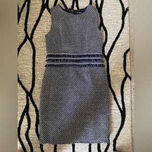 Blue sleeveless dress